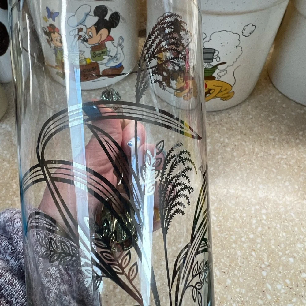 Vintage West Virginia cocktail Glass Pitcher MCM 1960’s 1970’s